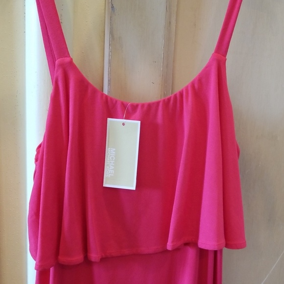 NWT Michael Kors Flounce Popover Knit Tank Dress - Picture 3 of 4